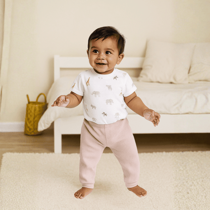 Todlerry Baby Joggers | Pack of 2 |Soft & Breathable | 100% Cotton