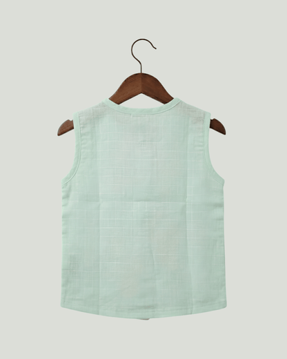 Premium Muslin Sleeveless Jabla for Babies (Pack of 3) – 100% Organic Cotton Infant Vest
