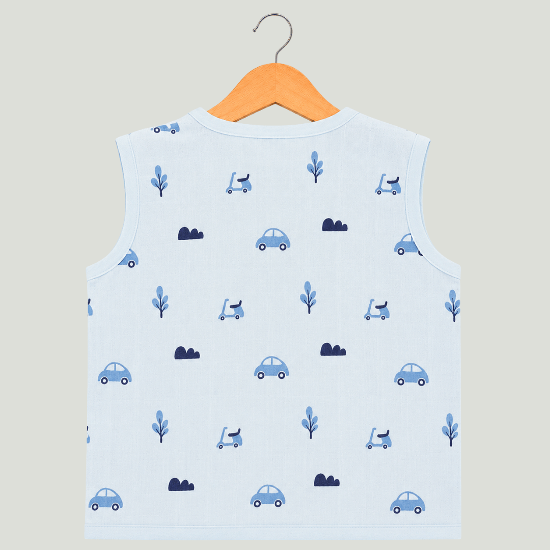 Unisex Soft Cotton Sleeveless Jhabla