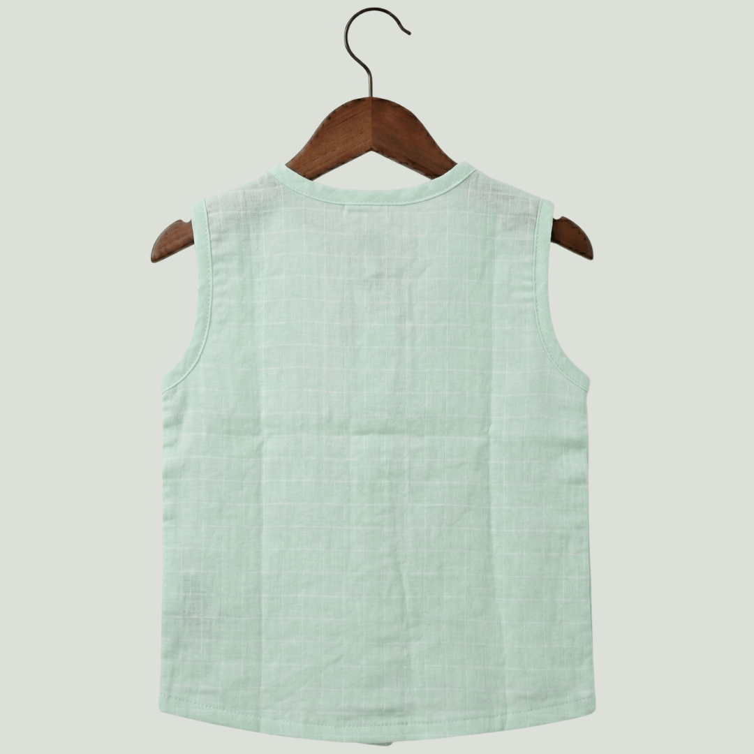 Premium Muslin Sleeveless Jabla for Babies (Pack of 3) – 100% Organic Cotton Infant Vest