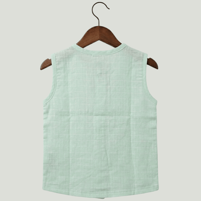 Premium Muslin Sleeveless Jabla for Babies (Pack of 3) – 100% Organic Cotton Infant Vest