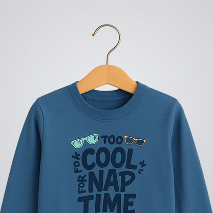 Todlerry Boys Cotton T-Shirt | Cool Nap time Blue |  | Soft & Breathable | 100% Cotton