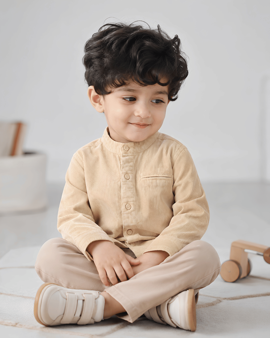Todllerry Boys Full Sleeve Corduroy Cotton Shirt
