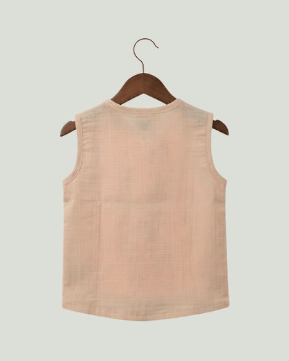 Premium Muslin Sleeveless Jabla for Babies (Pack of 3) – 100% Organic Cotton Infant Vest