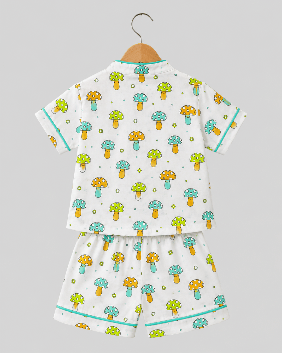 Todlerry 100% Cotton Kids Night Suit Set | Shirt & Shorts (4 Prints)