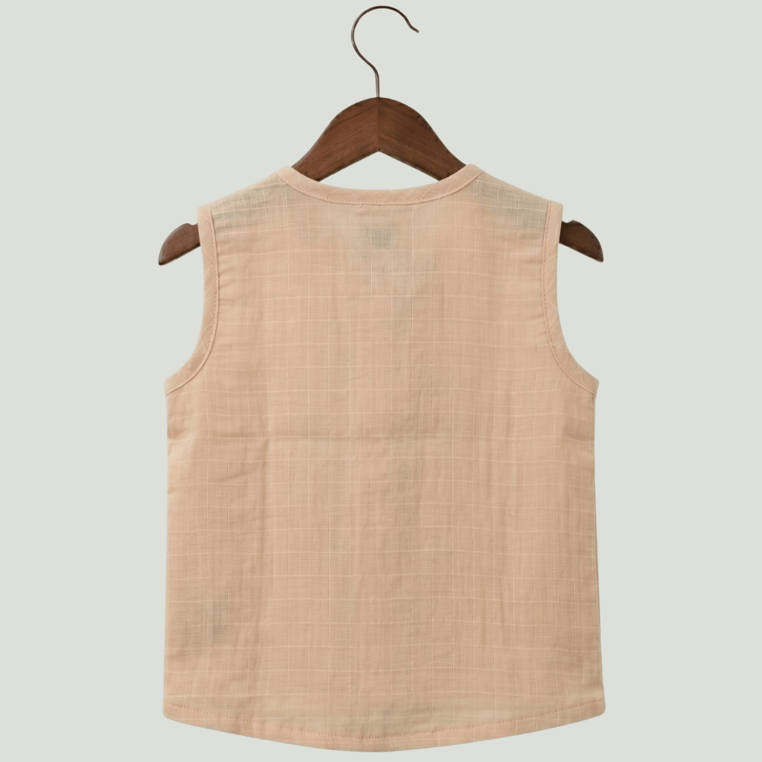 Premium Muslin Sleeveless Jabla for Babies (Pack of 3) – 100% Organic Cotton Infant Vest