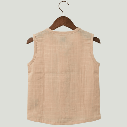 Premium Muslin Sleeveless Jabla for Babies (Pack of 3) – 100% Organic Cotton Infant Vest