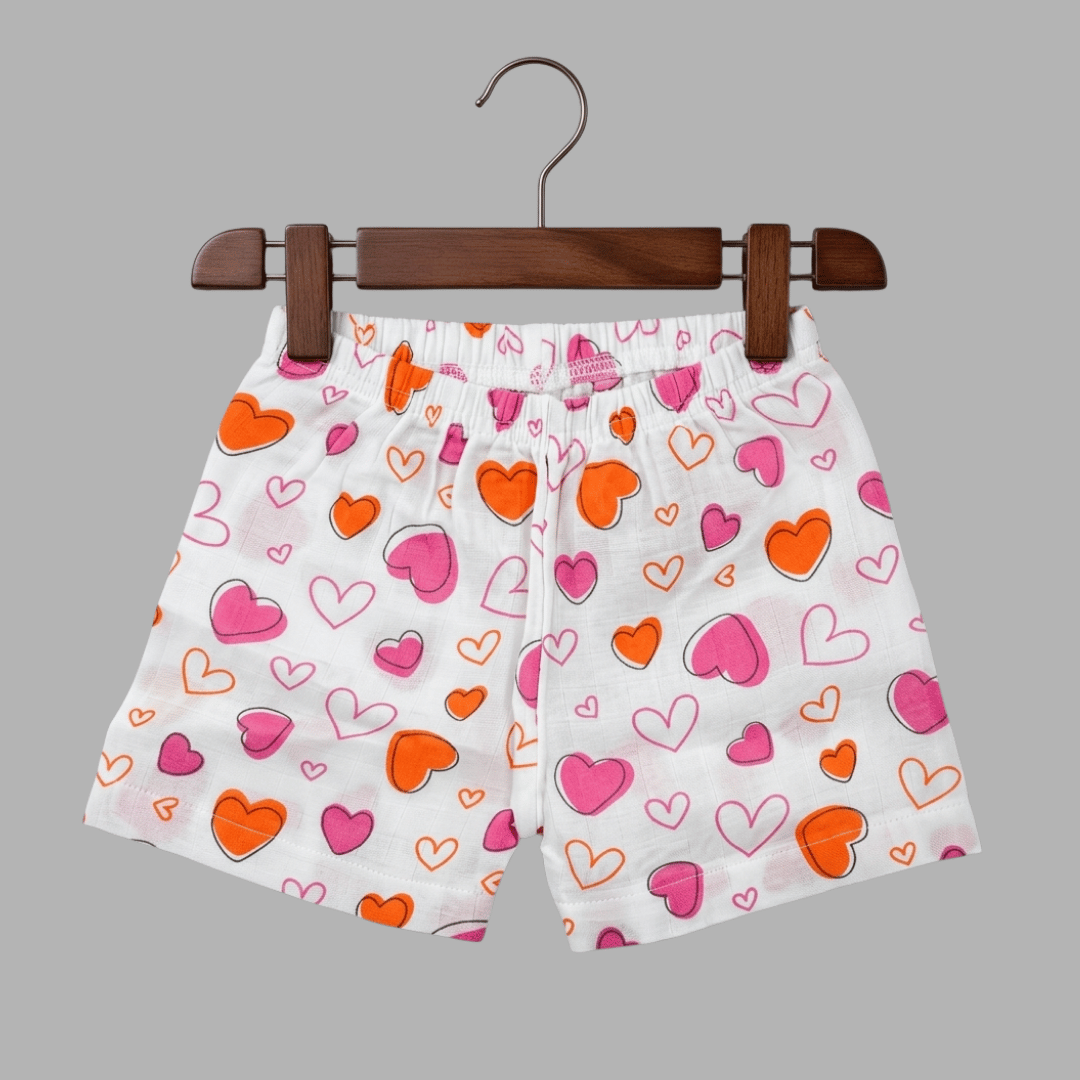 Summer Cotton Snap Up Jhabla & Shorts Set
