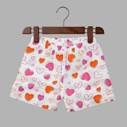 Summer Cotton Snap Up Jhabla & Shorts Set