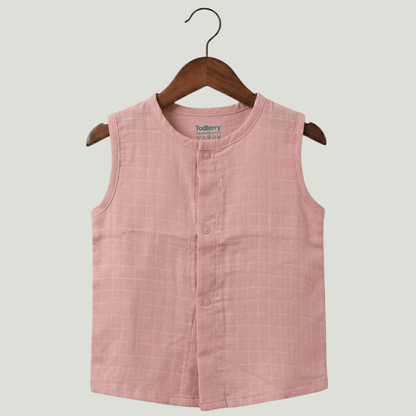 Premium Muslin Sleeveless Jabla for Babies (Pack of 3) – 100% Organic Cotton Infant Vest