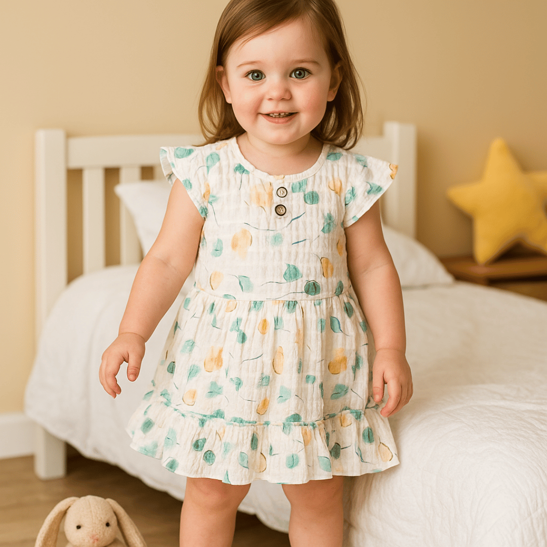 Todlerry Girls Frock | Pack of 2 |Soft & Breathable | 100% Cotton