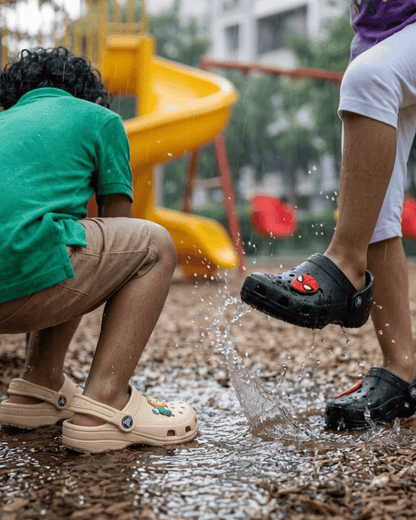 Kids Spider-Man Black Crocs – Lightweight Superhero Sandals