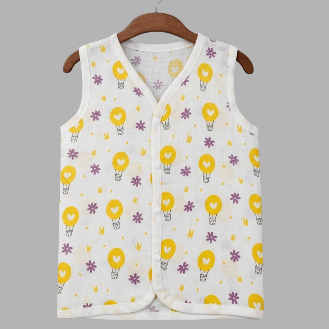 Summer Cotton Snap Up Jhabla & Shorts Set
