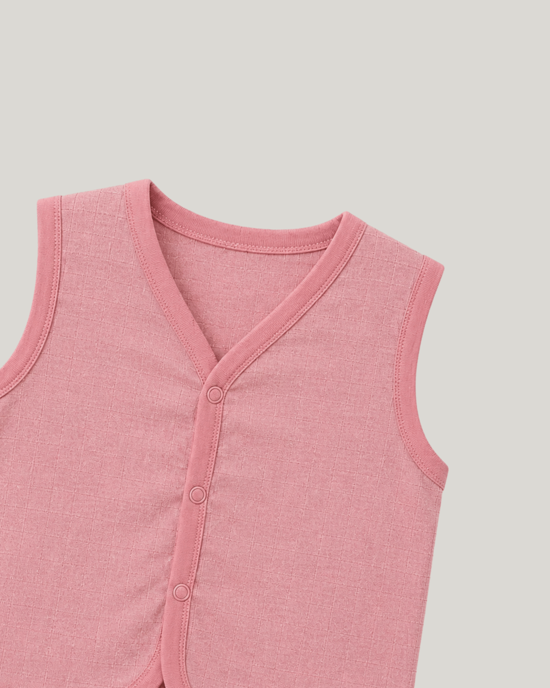 Soft Cotton Pink Colour Baby Jhabla & Shorts Set