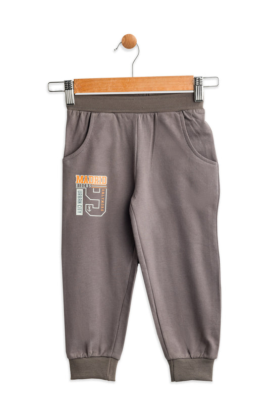 Dark Grey Joggers for Kids | 100% Cotton