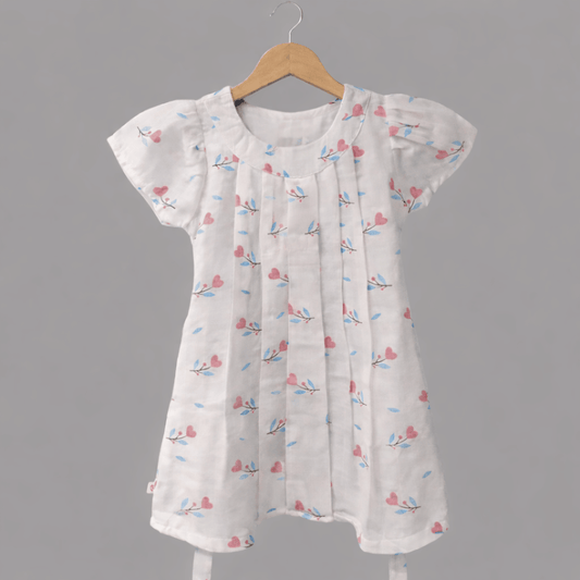 Soft Cotton Printed Frock for Baby Girls - Comfortable Summer Dress