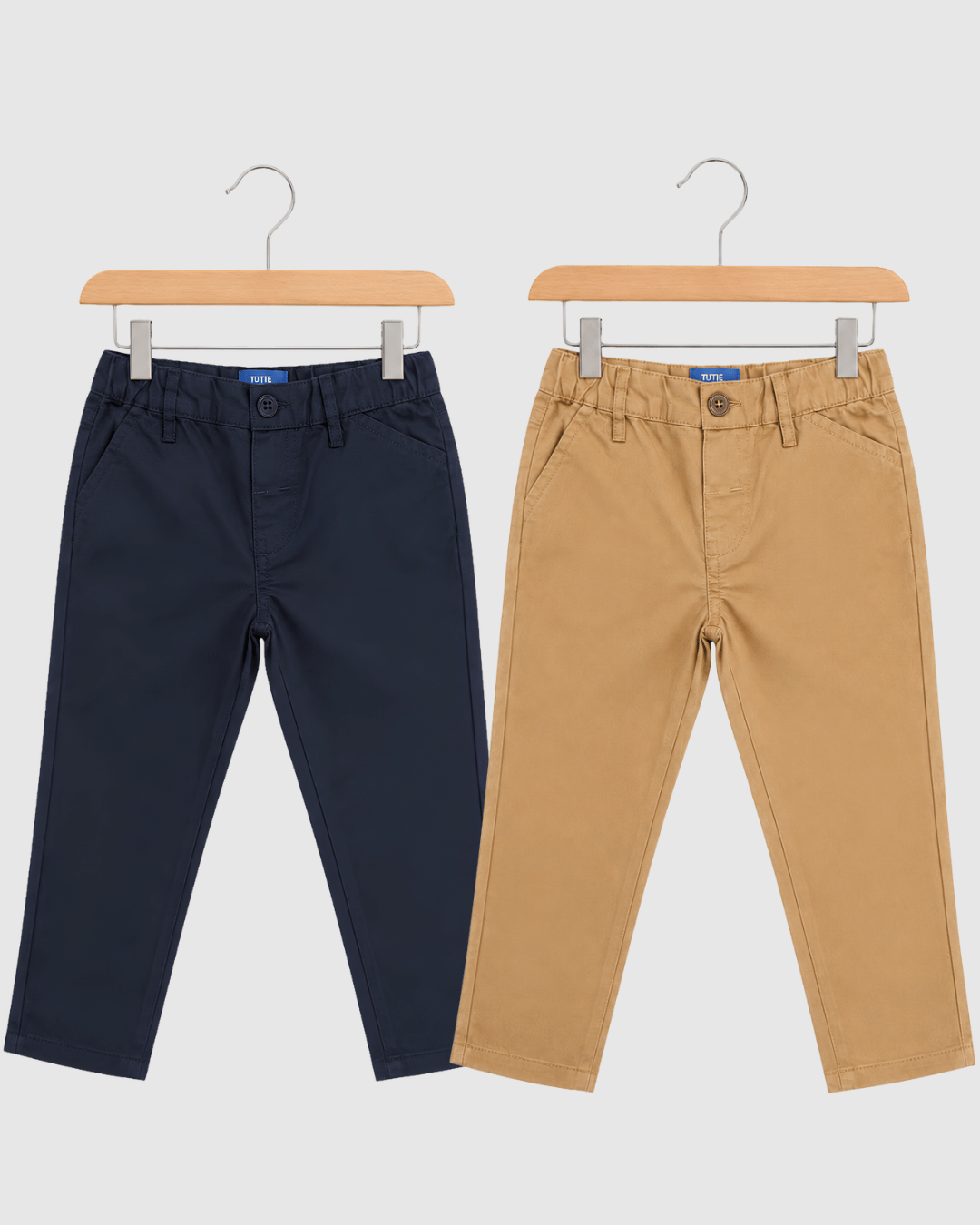 Boys Cotton Pants & Shorts - Pack of 2 Casual Chinos & Joggers
