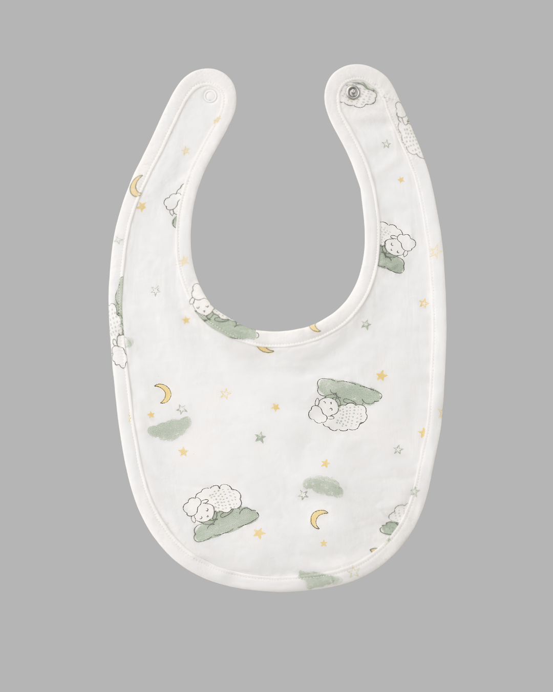 Dreamy Sheep Pattern white Bib