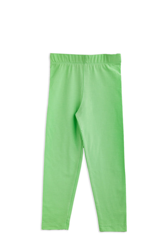 Girls Leggings | Pista Green | 100% Cotton