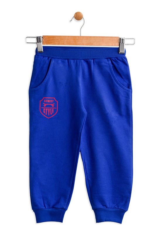 Royal Blue Joggers for Kids | 100% Cotton