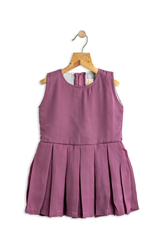 Todlerry Half-sleeve Girls Frock | Solid Pink, Peach, Green|  100% Cotton