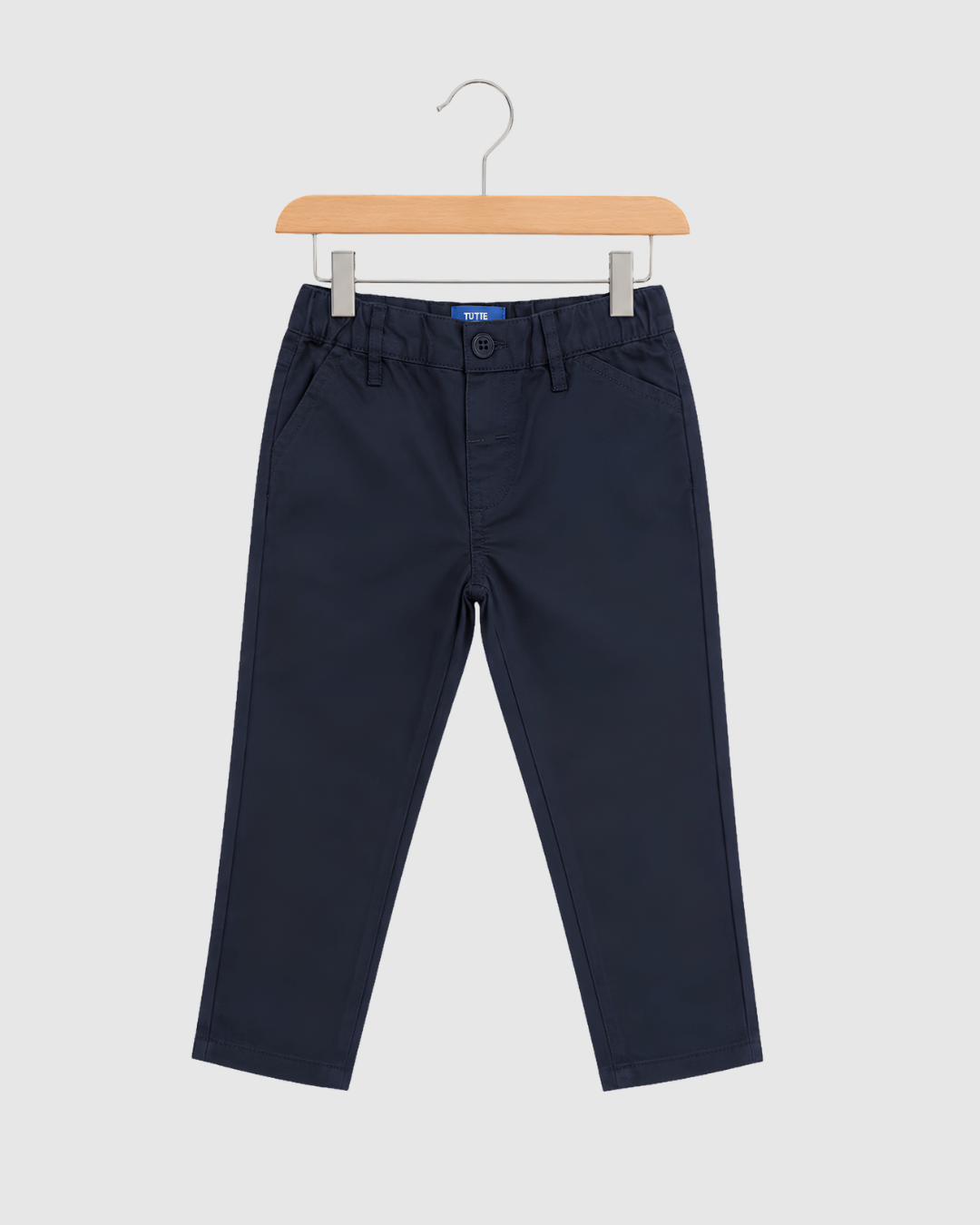 Boys Pure Cotton Chinos (Navy & Khaki) | Stretch Pants