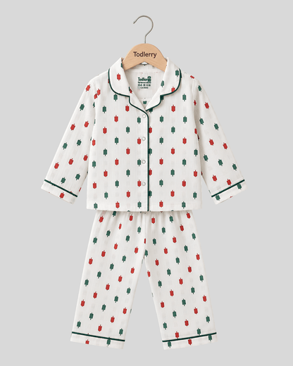 Todlerry Kids Cotton Night Suit – Ice cream Print