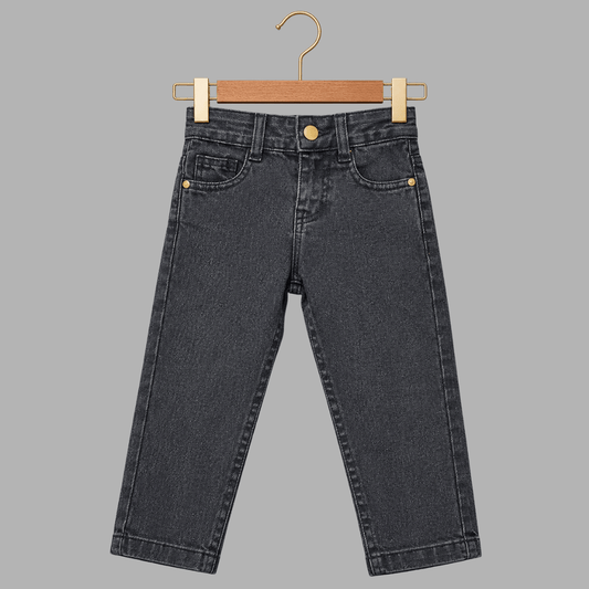 Kids Premium Stretch Straight-Fit Denim Jeans | Durable Everyday Play Joggers