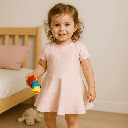 Todlerry Girls Frock | Pack of 3 |Soft & Breathable | 100% Cotton