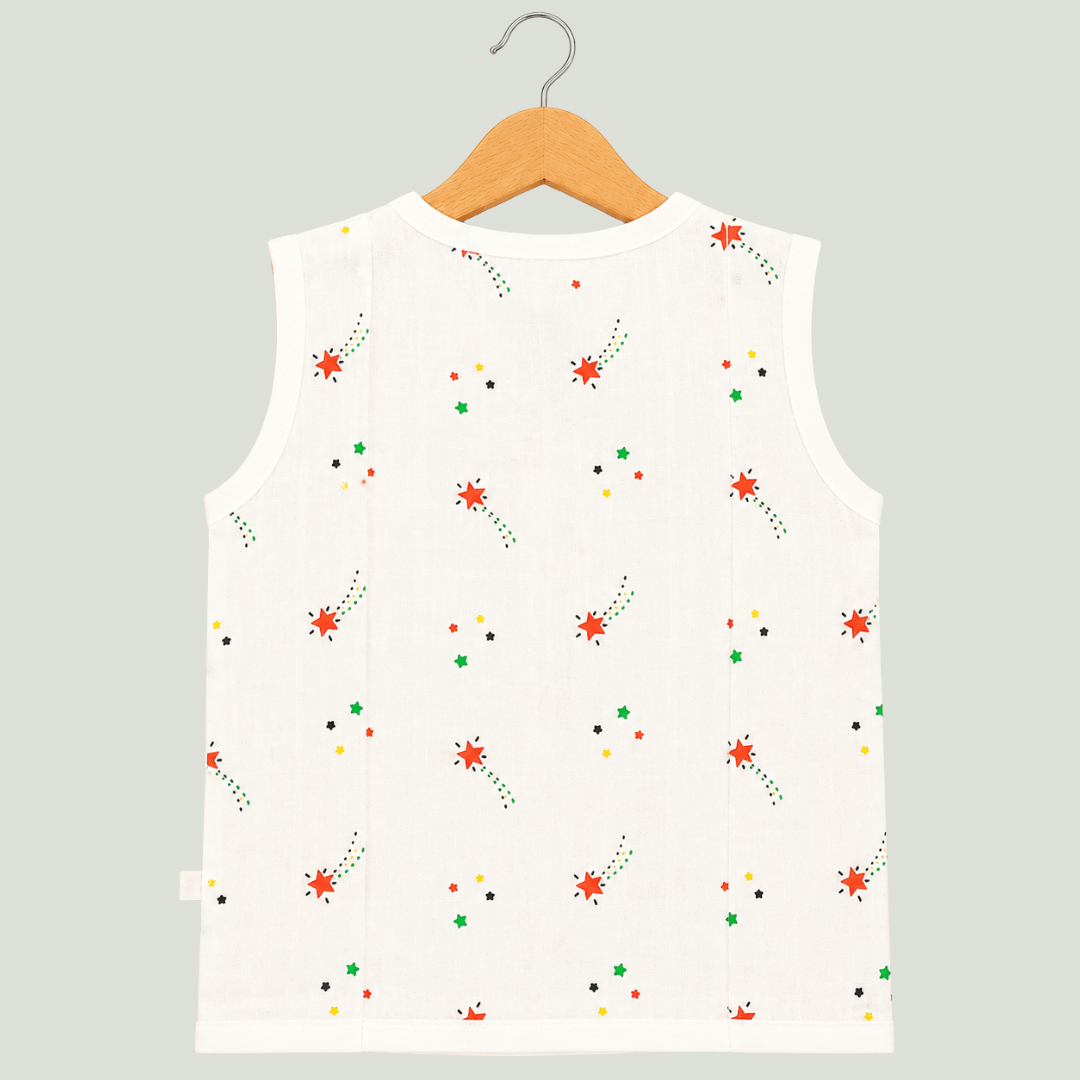 Unisex Soft Cotton Sleeveless Jhabla