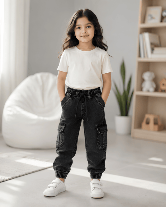 Durable Everyday Wash Black Play Joggers