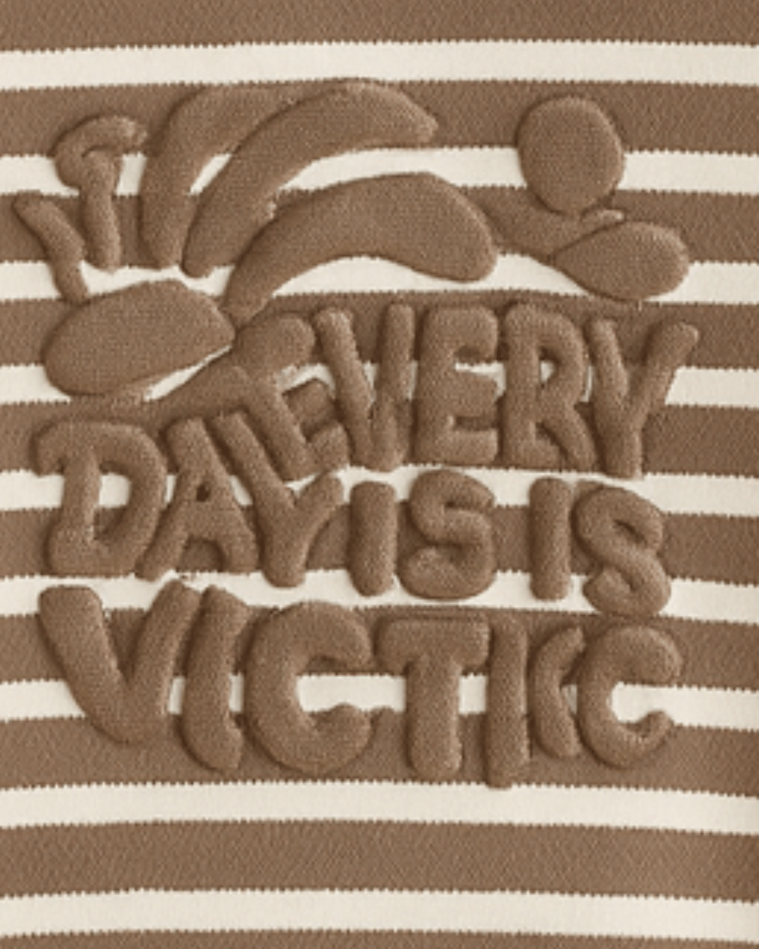 Unisex Brown Striped Full Sleeve Sweat Tee with matching Sweat pants for Kids 100% Cotton