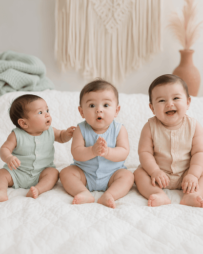 Premium Muslin Sleeveless Jabla for Babies (Pack of 3) – 100% Organic Cotton Infant Vest