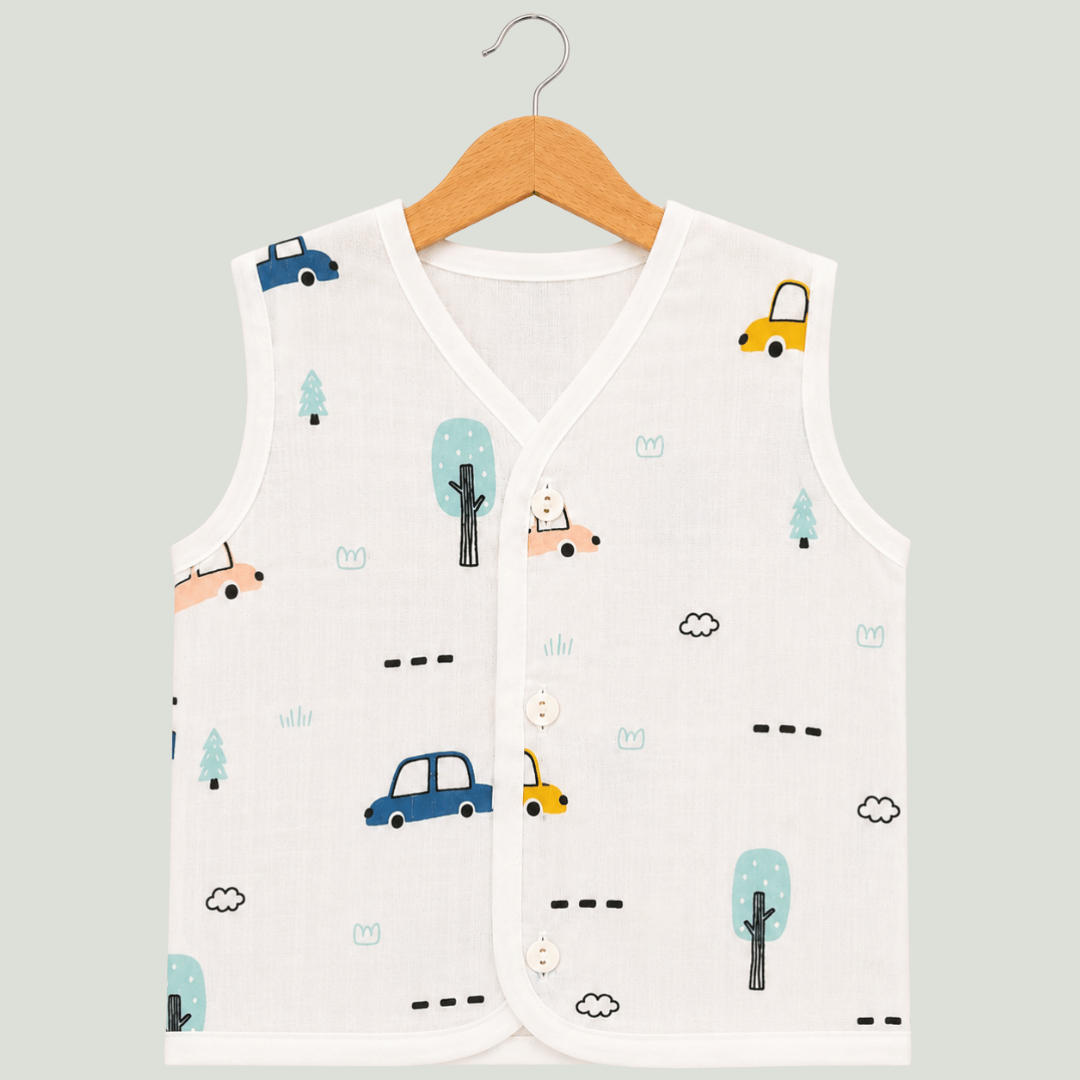 Unisex Soft Cotton Sleeveless Jhabla