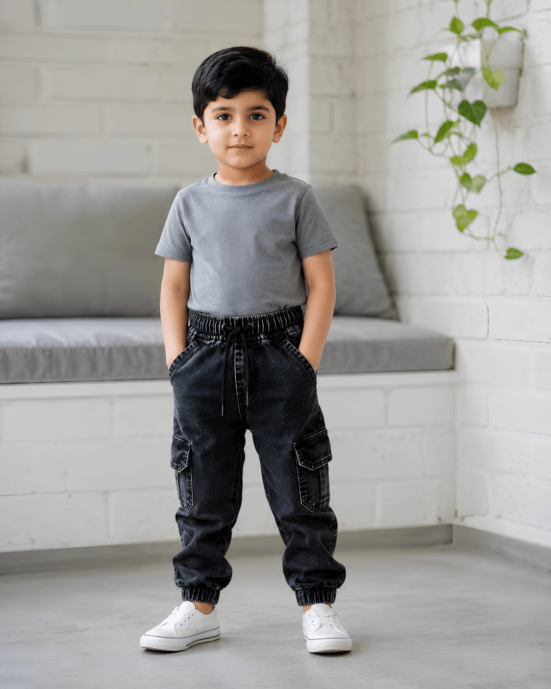 Durable Everyday Wash Black Play Joggers