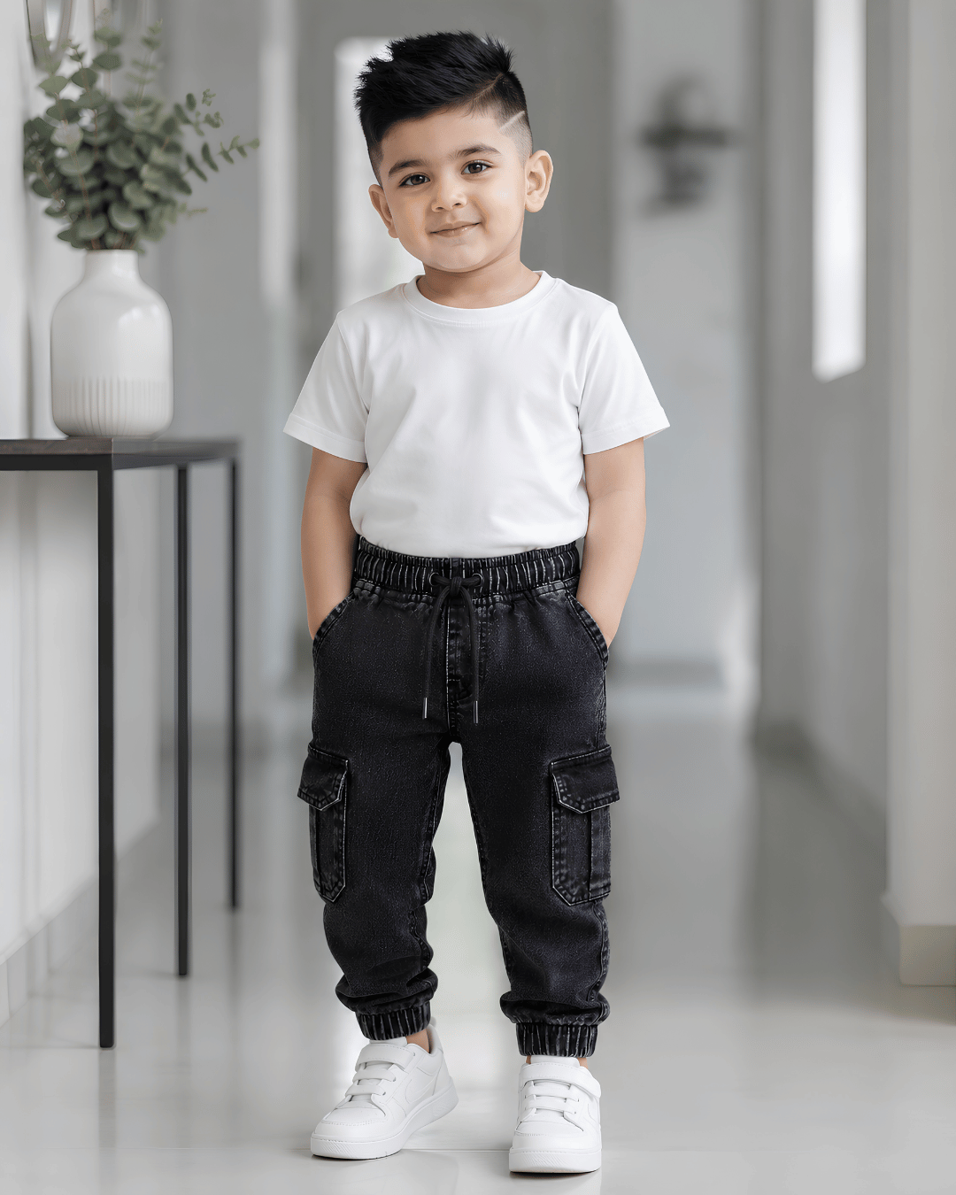 Durable Everyday Wash Black Play Joggers