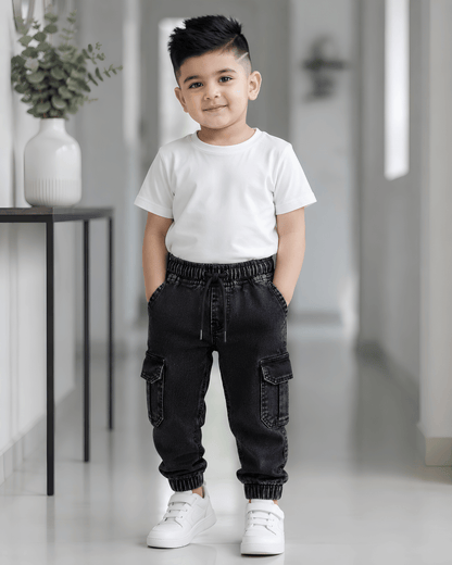 Durable Everyday Wash Black Play Joggers