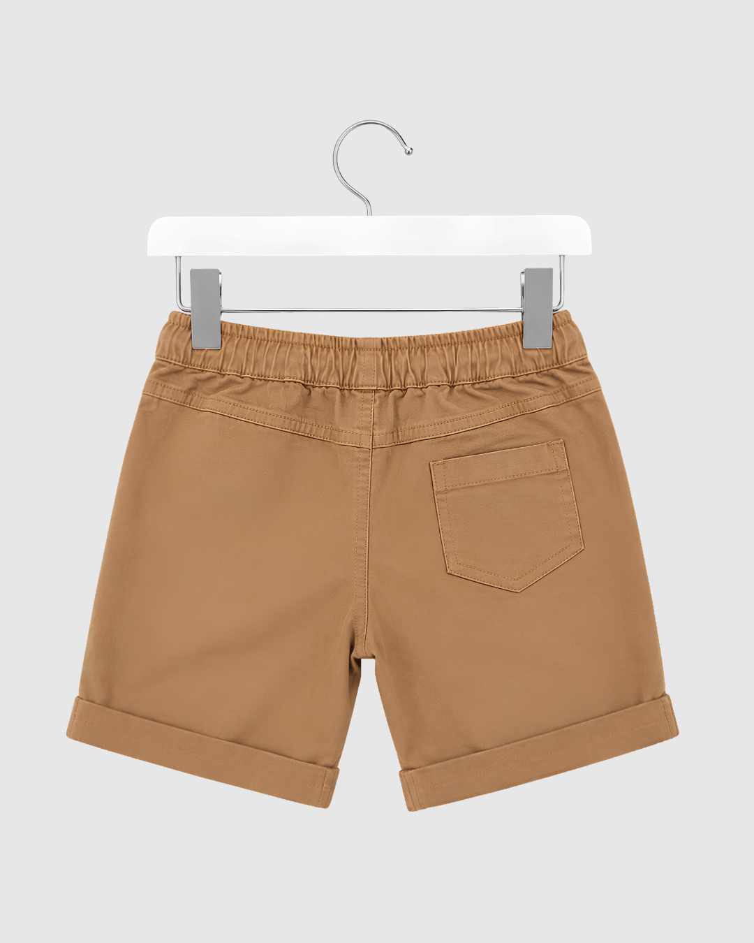 Kids Tan Brown Casual Chino Shorts | 100% Pure Cotton Boys Half Pants