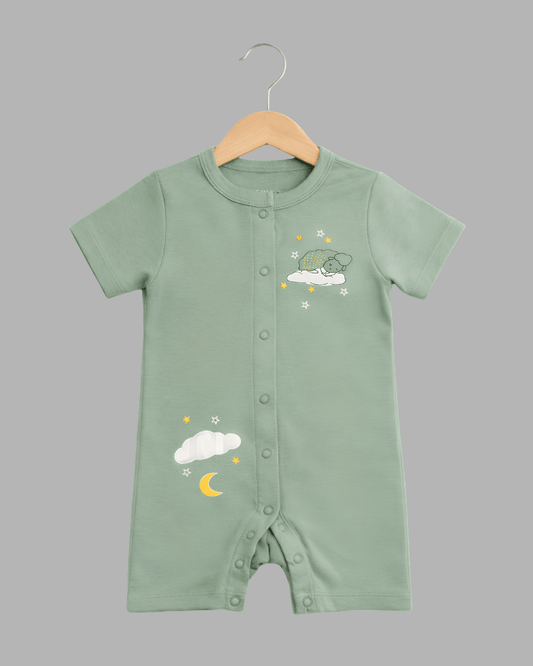 Sweet Dreams Sage Green Half Romper