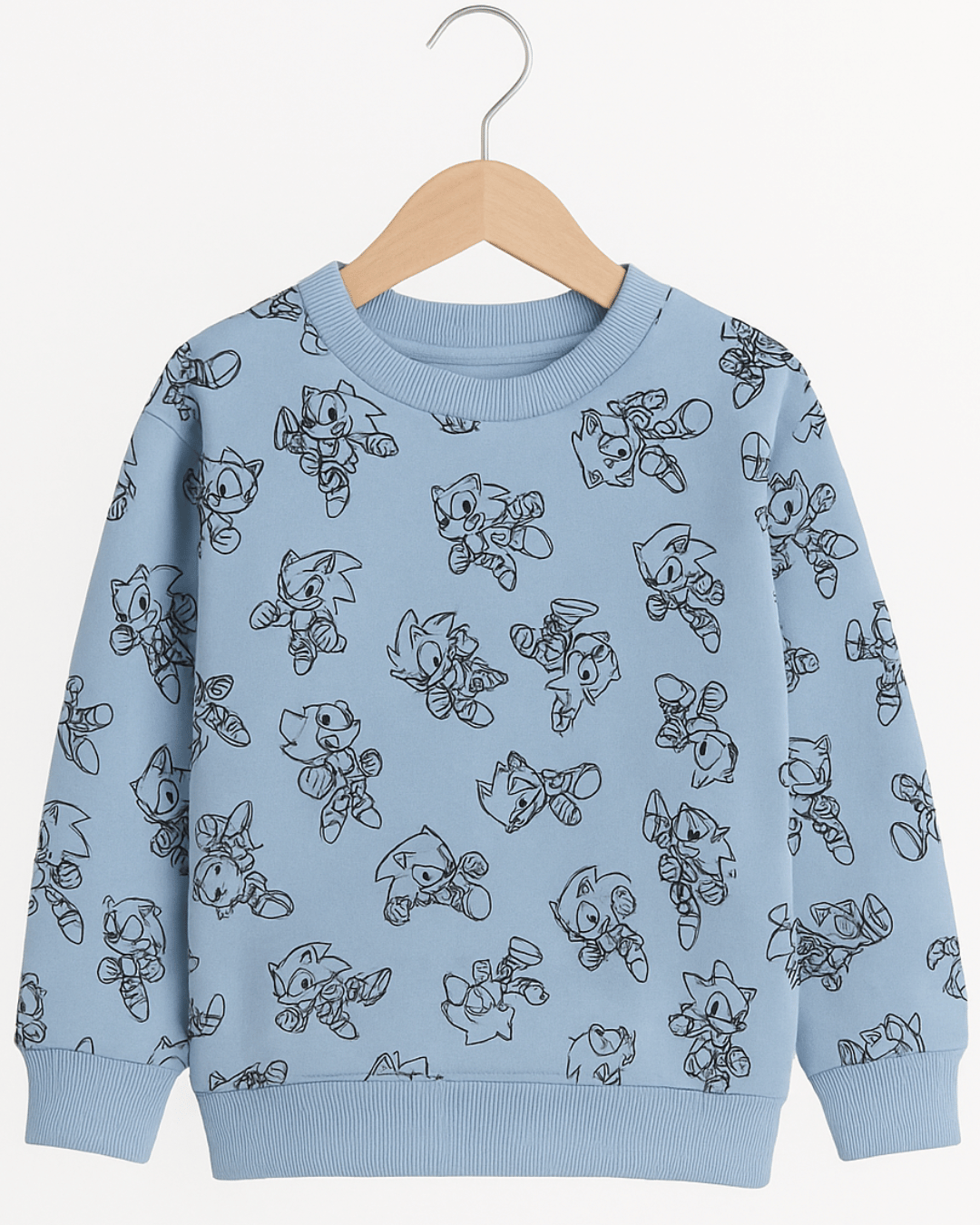 Unisex Grey Full Sleeve Sweat Tee with Matching Sweat Pants for kids 100% cotton