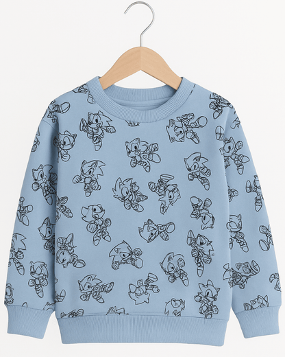 Unisex Grey Full Sleeve Sweat Tee with Matching Sweat Pants for kids 100% cotton