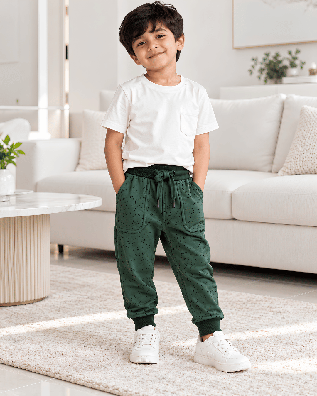 Todlerry Unisex Toddler Fleece Drawstring Joggers