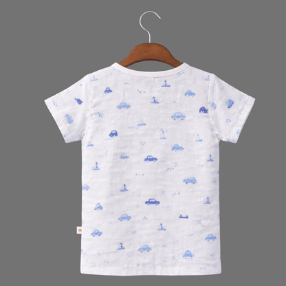 Unisex Comfy Cotton Jhabla With Soft Short Sleeve Button-Up
