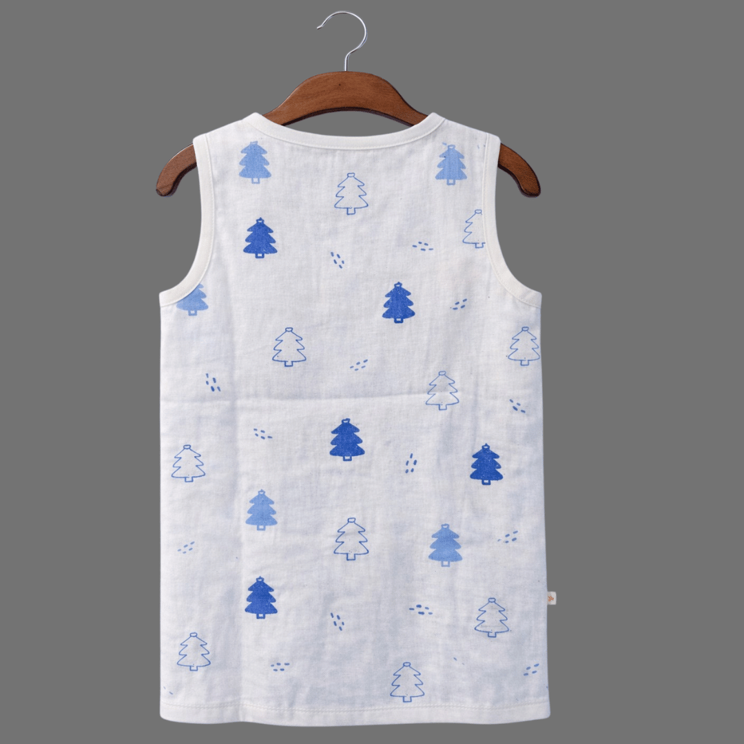 Unisex Soft Cotton Sleeveless Jhabla for Babies