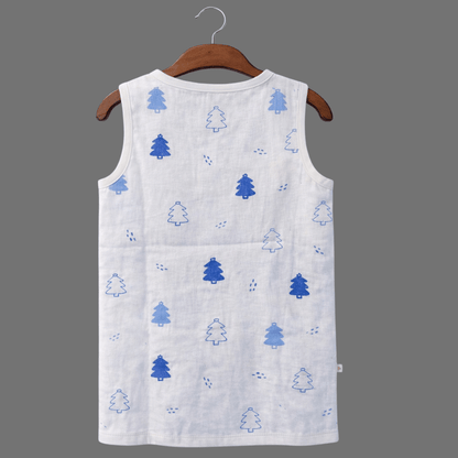 Unisex Soft Cotton Sleeveless Jhabla for Babies