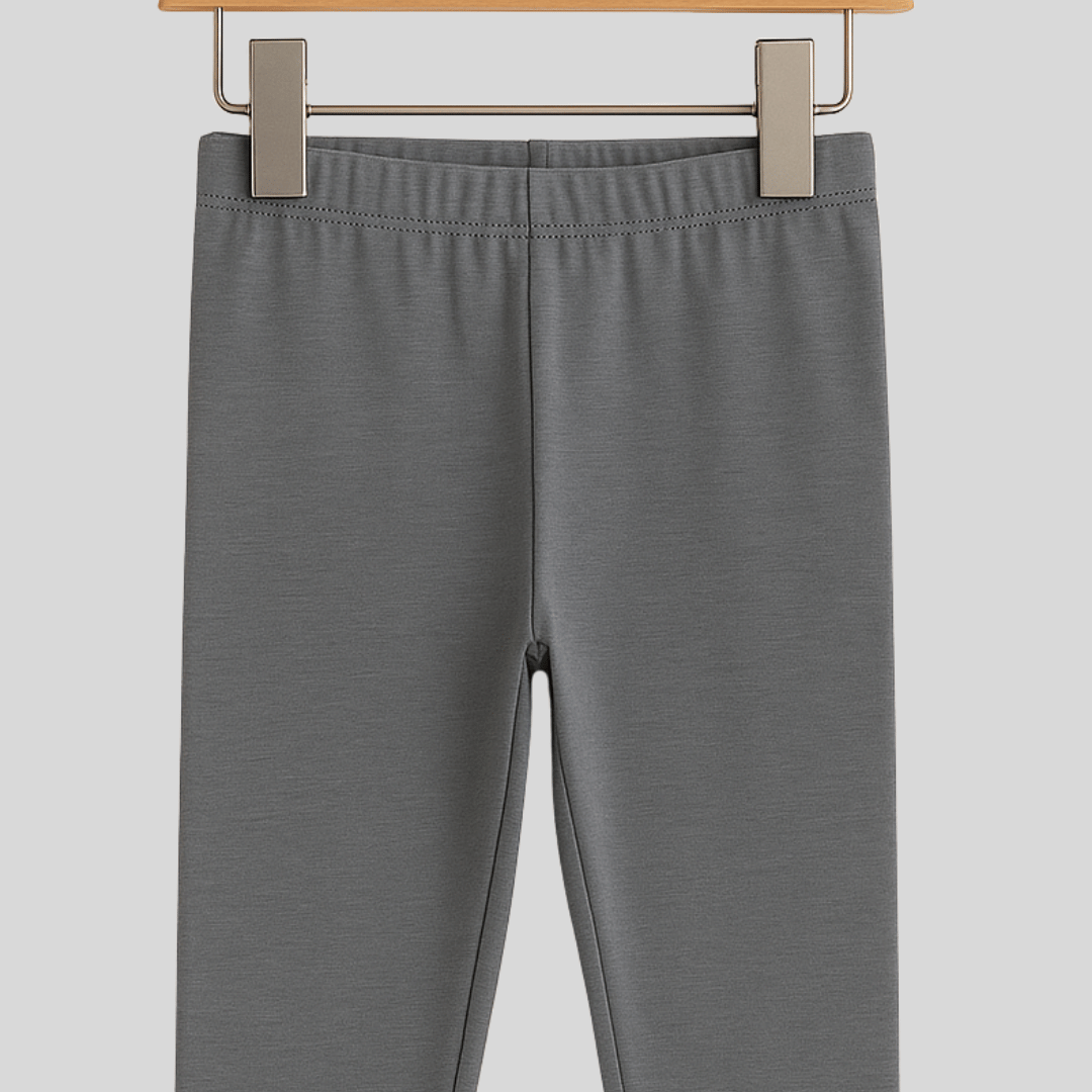 Girls Leggings Grey 100% Cotton