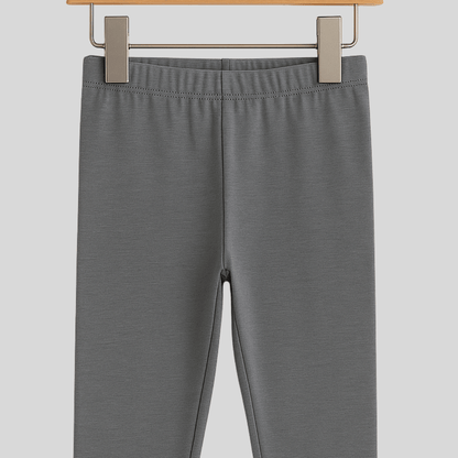 Girls Leggings Grey 100% Cotton
