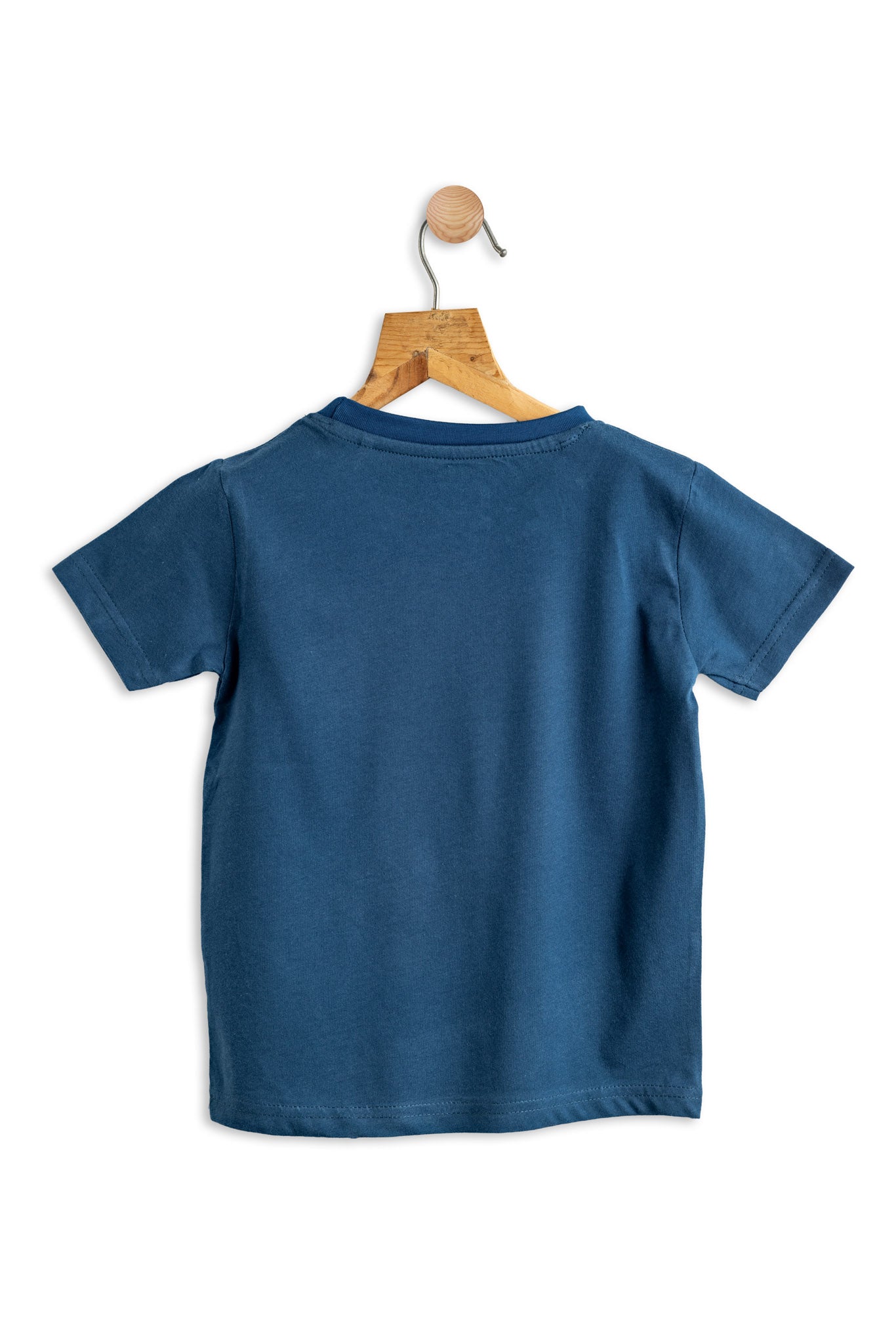 Boys Cotton T-Shirt Royal Blue Trouble Print Soft & Breathable 100% Cotton