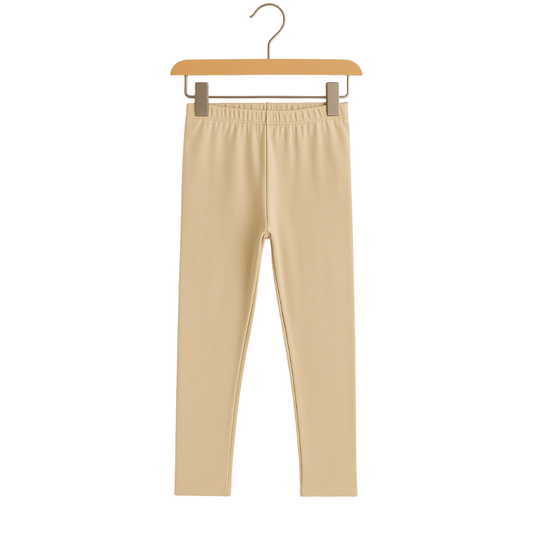 Todlerry Girls Leggings | Off-white | 100% Cotton