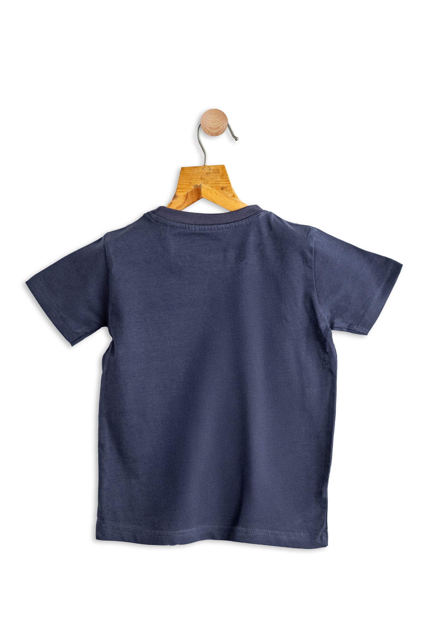 Boys Cotton T-Shirt Dark Blue Precious Alert Print Soft & Breathable 100% Cotton